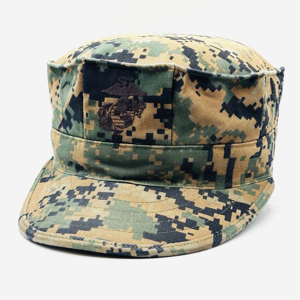 Marines Cadet Cap United States Marine Corps Hat Logo Digital Camo Size Medium
